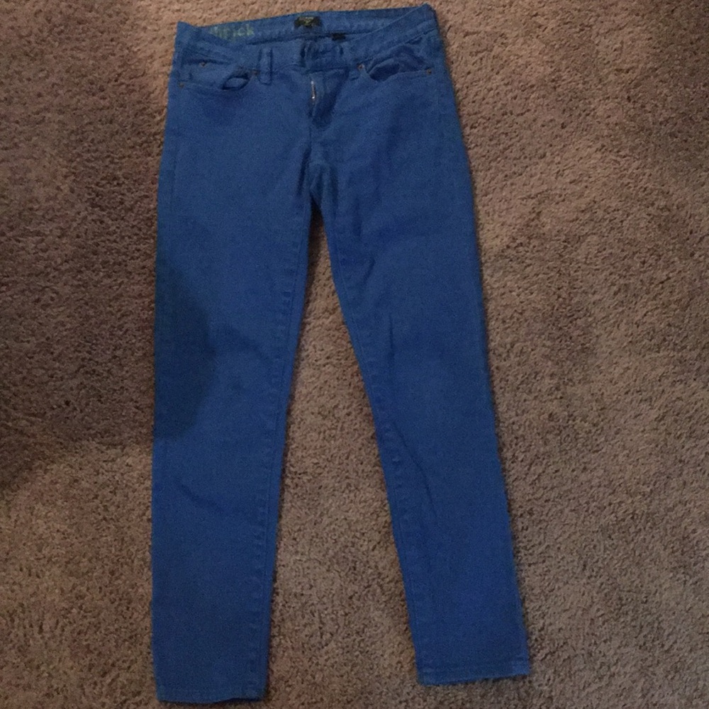 Jcrew toothpick colored jeans